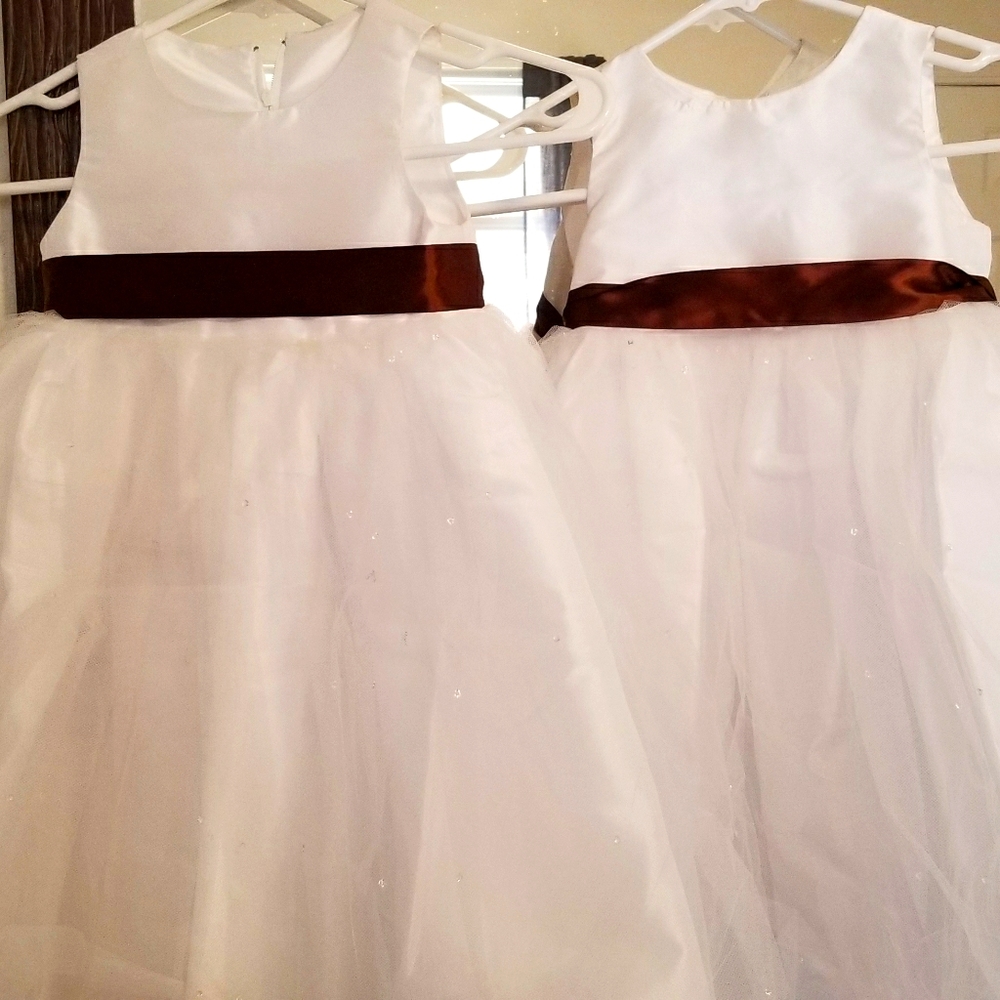 Seg of little girl formal dresses handmade